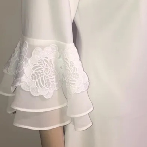 NWT Calvin Klein White Polyester/Spandex Retail $139 Size 4 - Picture 4 of 16